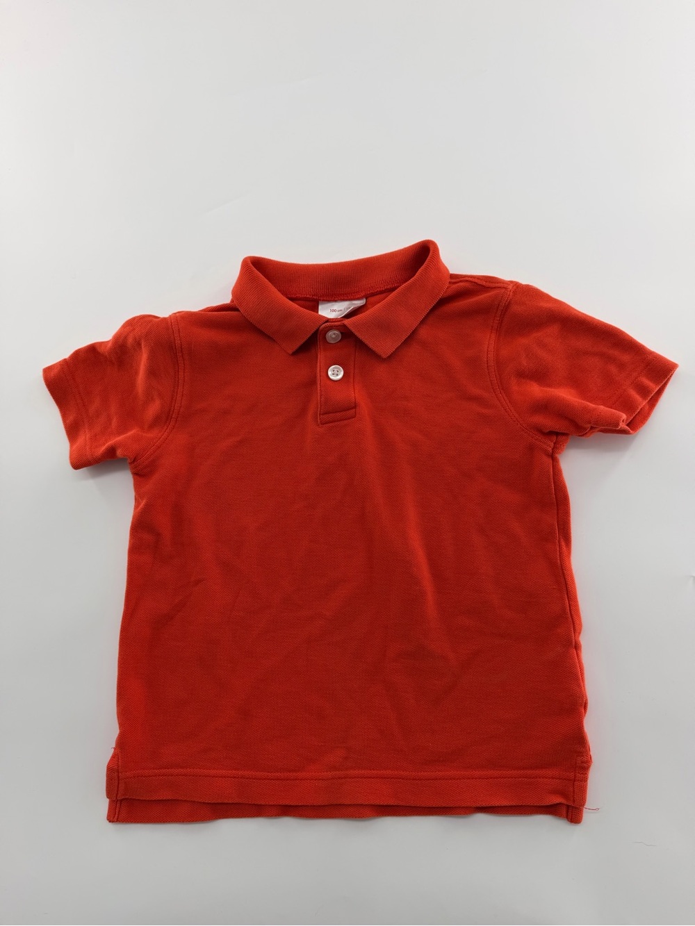 Hanna Andersson Solid Polo Sunburst Orange Boys Kids Toddler 4 School